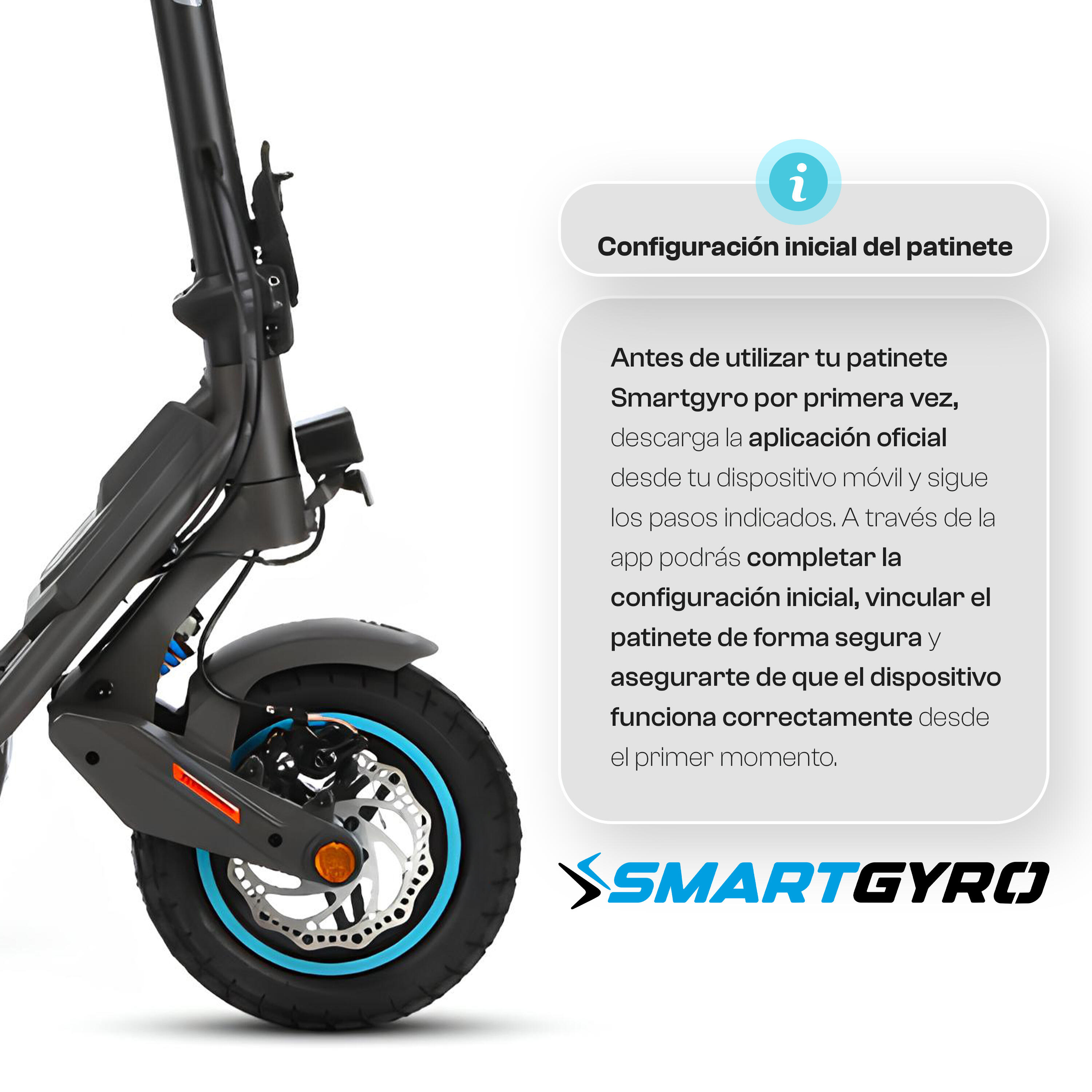 Patinete eléctico smartGyro Rockway GT, Certificado DGT 5/7