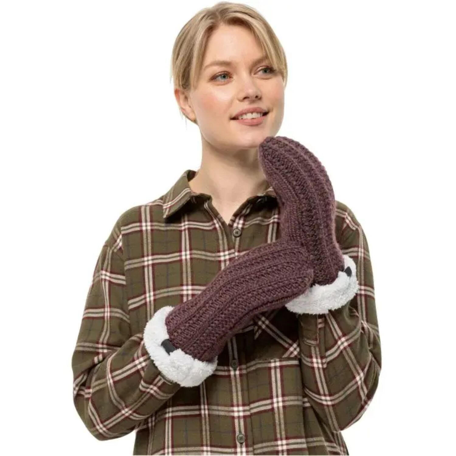 Guantes de invierno para mujer Jack Wolfskin Highloft Knit Mitten 2/2