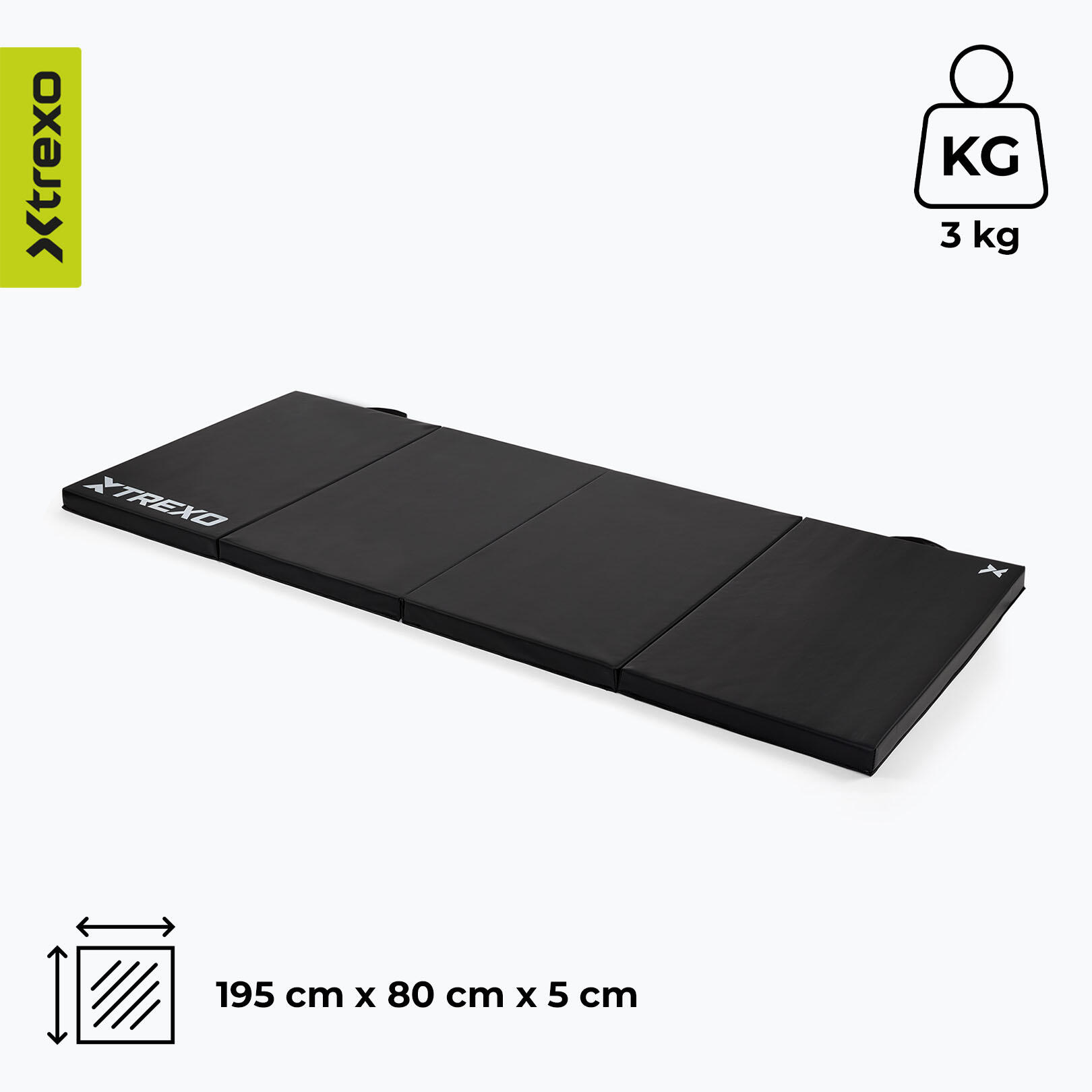 Grand tapis de gymnastique pliable XTREXO 3/7