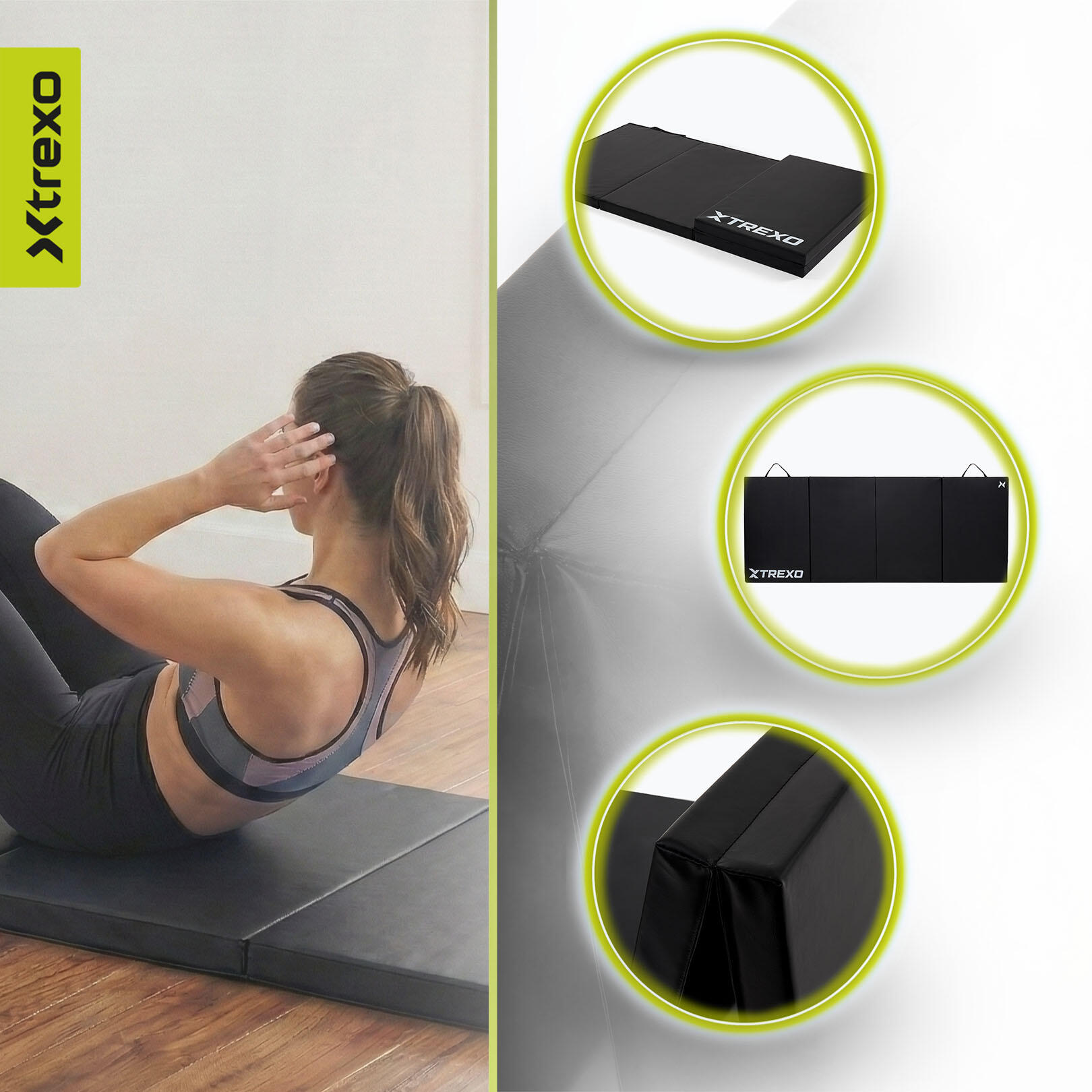 Grand tapis de gymnastique pliable XTREXO 5/7
