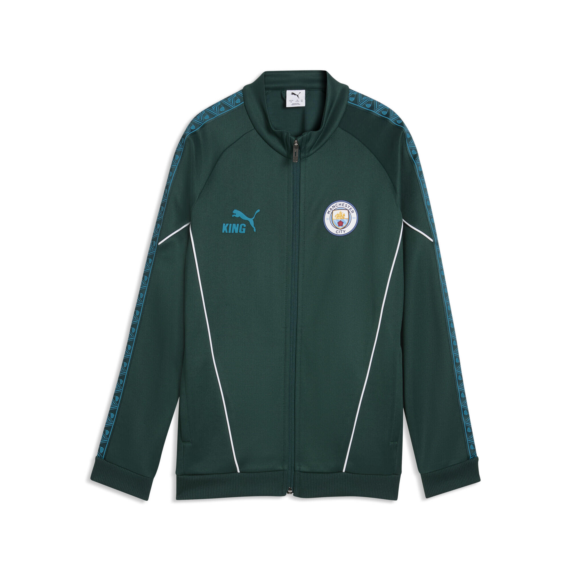 Puma - Veste King Anthem Manchester City Enfant Et Adolescent Puma - Veste - Bleu|vert - Decathlon