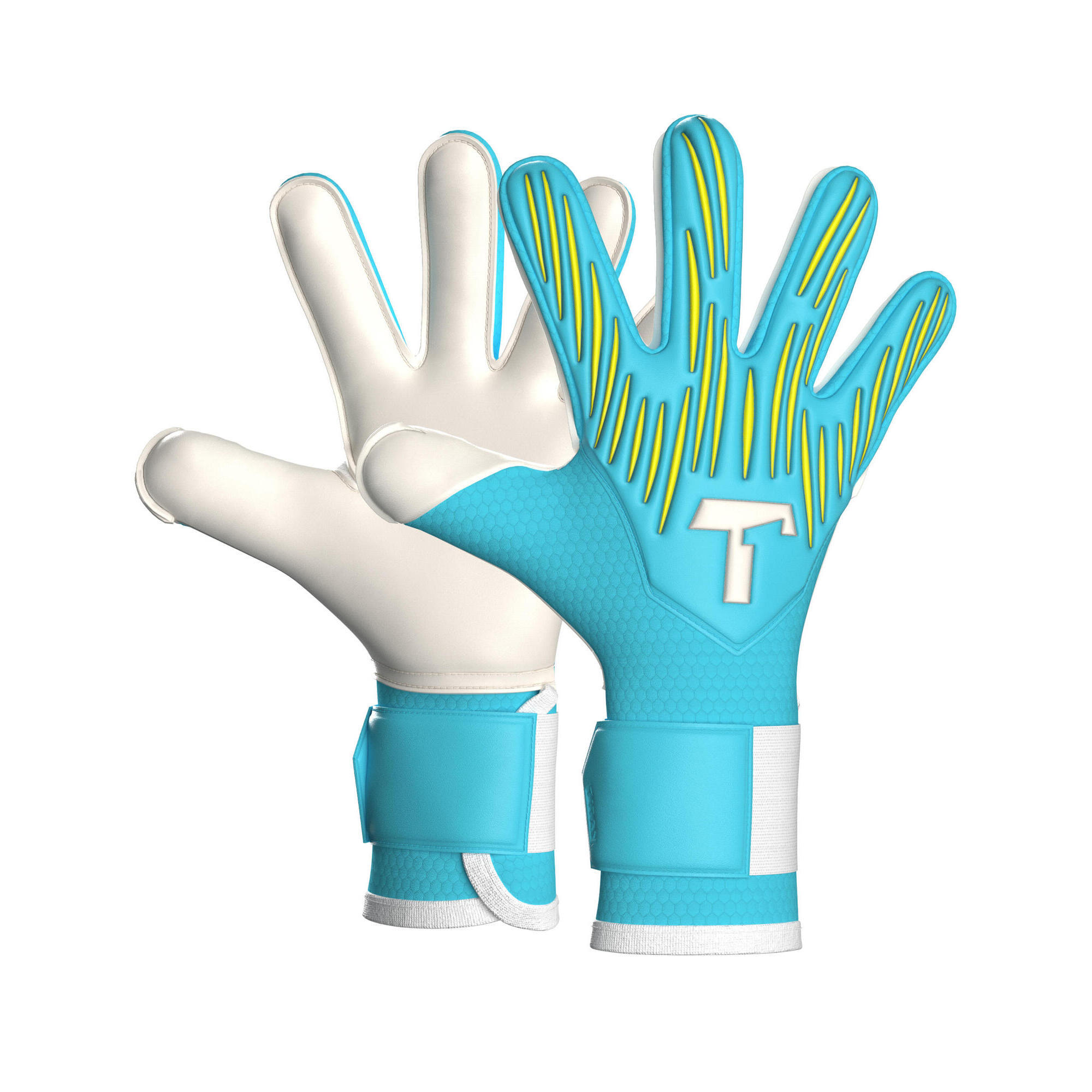 T1tan - Gants De Gardien De But Football Enfant Rebel 2.0 Sky Blue Junior - Gants De Gardien - Bleu - 4 - Decathlon