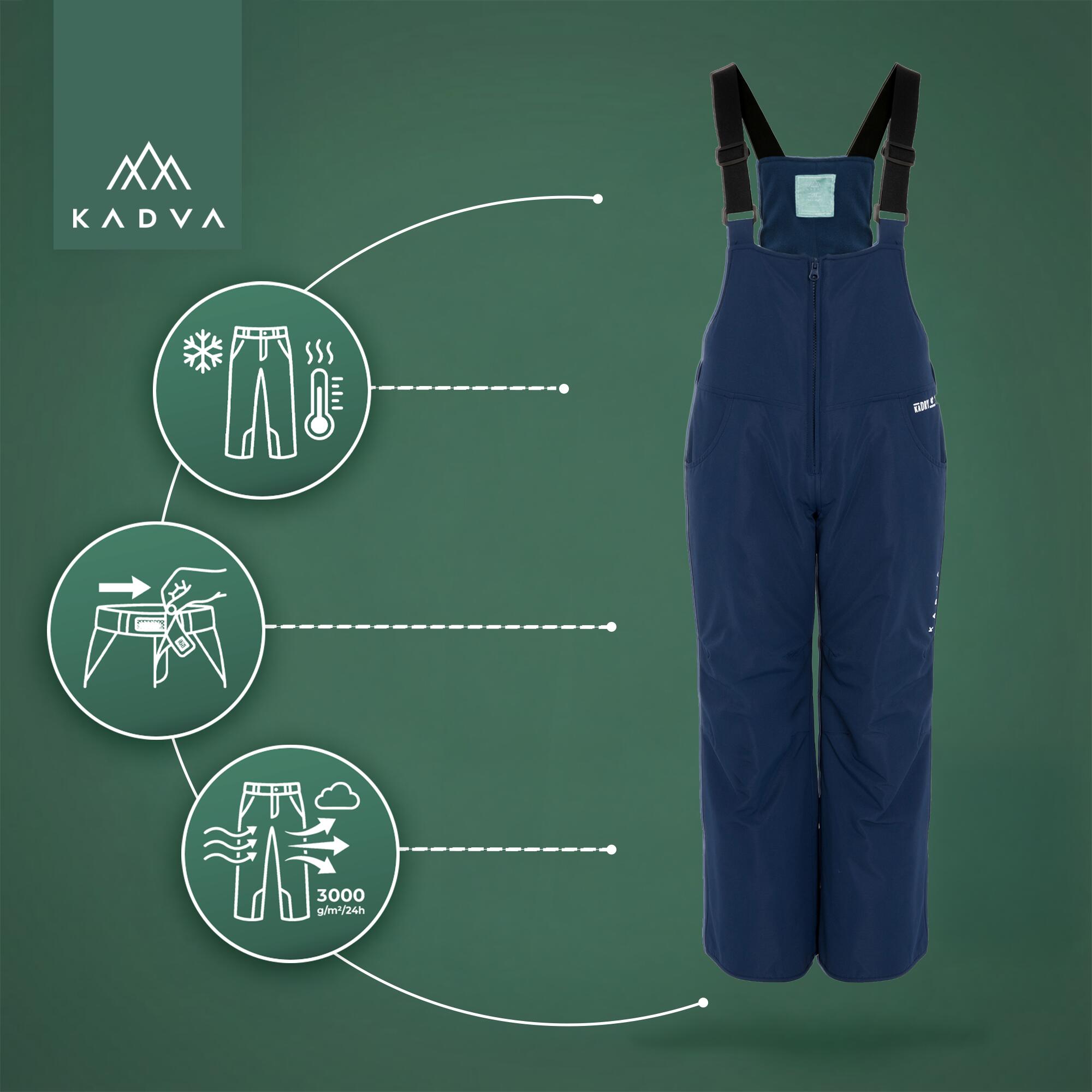 Calças de esqui infantis KADVA Skiro Pants Jrb 6/7
