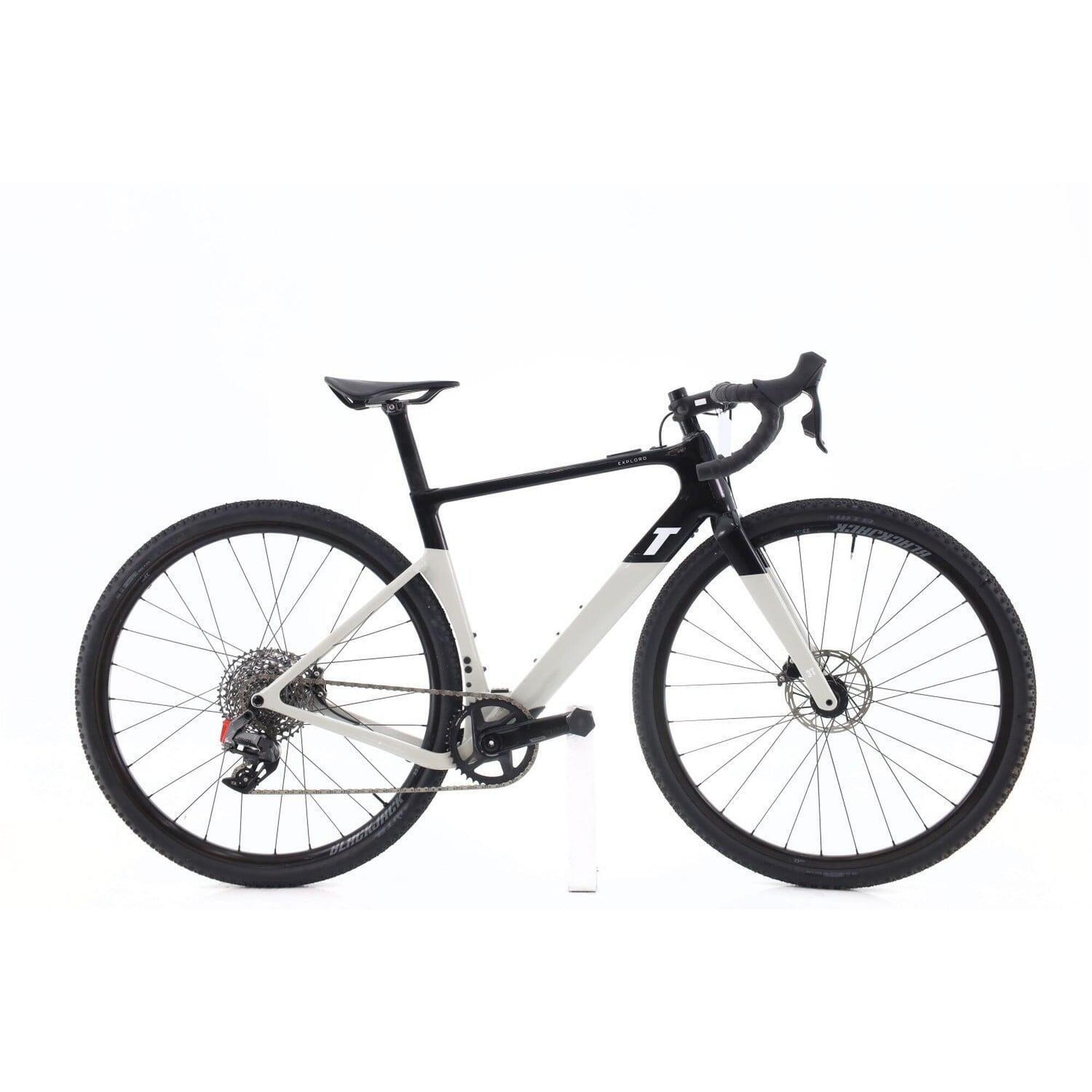 3t - Ebike Route Reconditionné · Gravel Reconditionné · 3t Exploro Racemax Axs 12v - Vélo Route - Blanc|noir - 52 - Decathlon