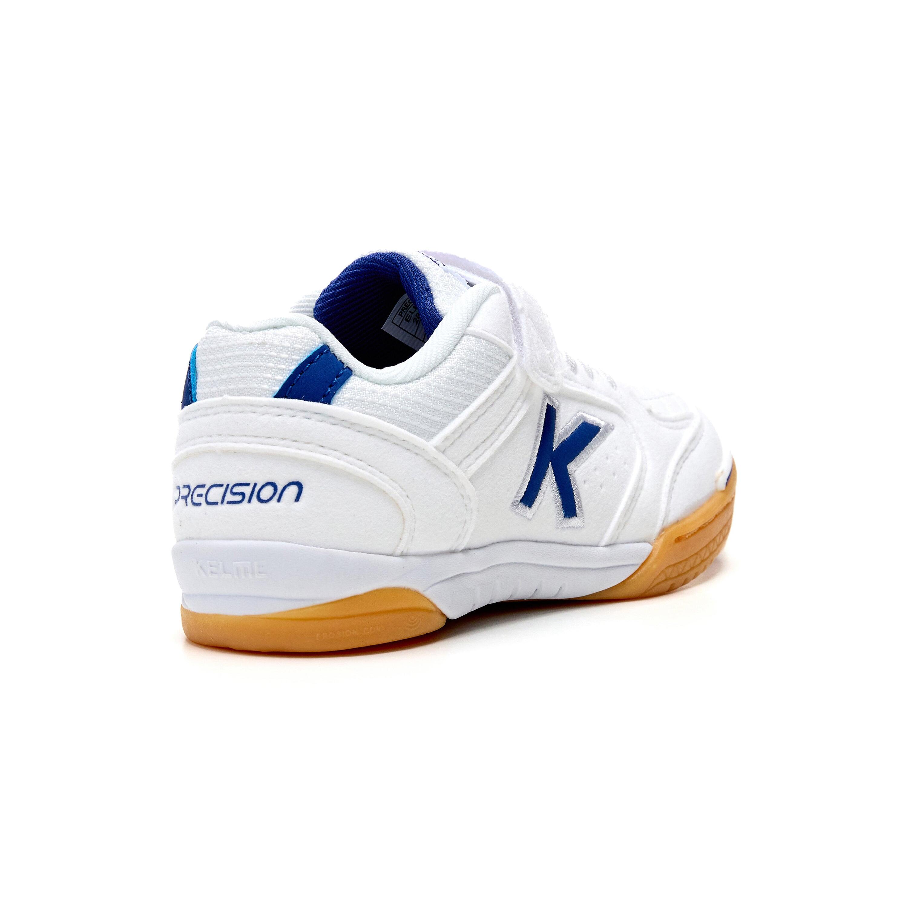 Kelme Zapatillas De Niño Precision Elastic Blanco Y Azul Unisex Kids 3/4