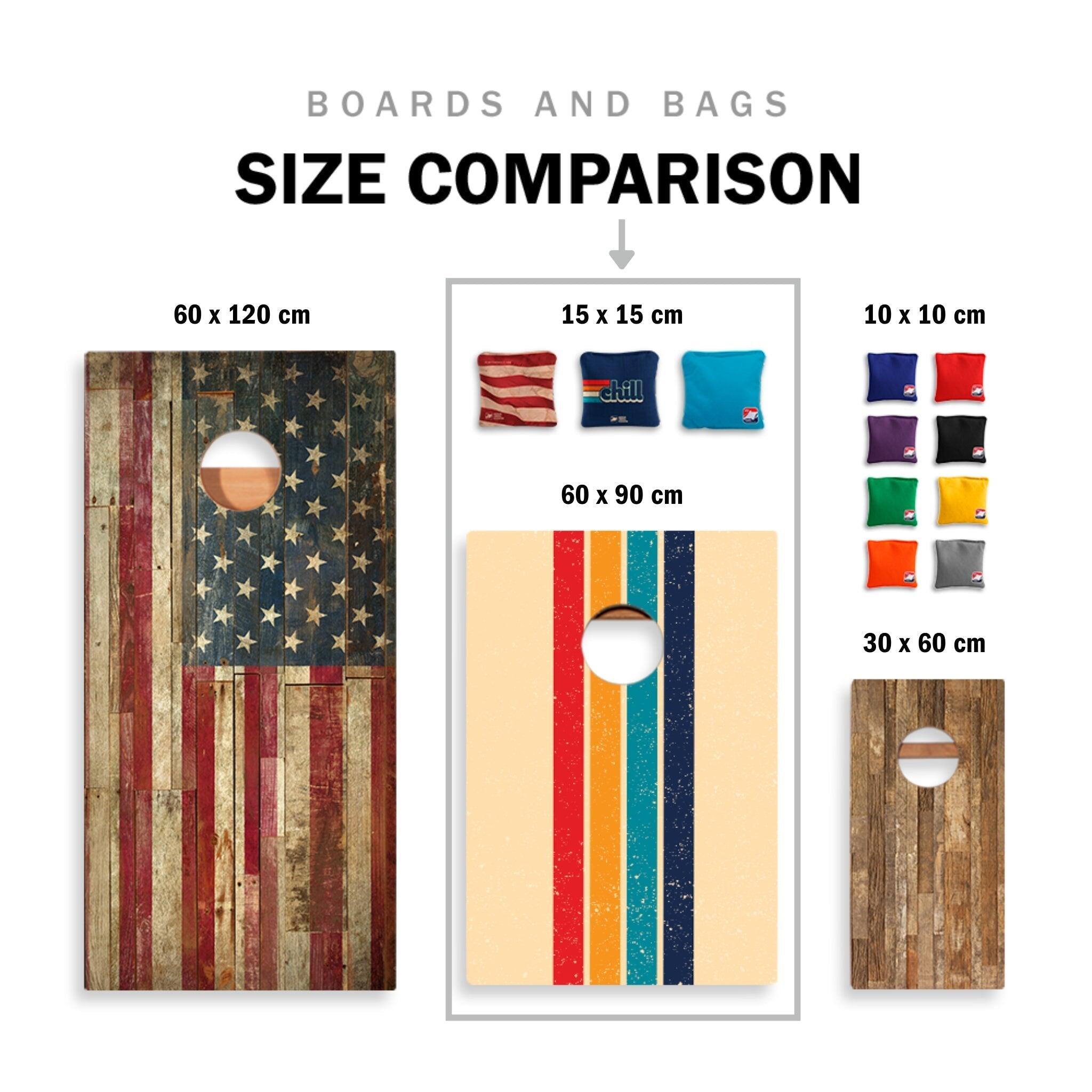 1x Prancha de Cornhole compactas (60 x 90cm) 6/7