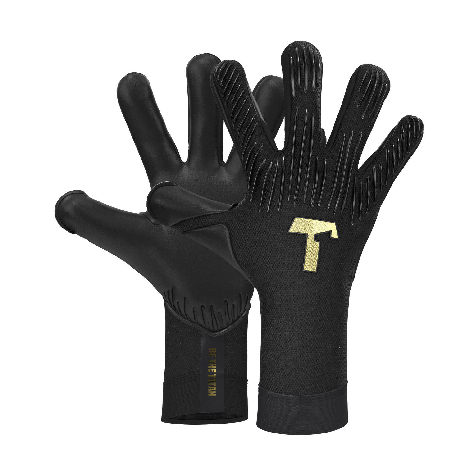 T1tan - Gants De Gardien De But Football Adulte Rebel 2.0 Black-out Avec Barrettes - Gants De Gardien - Noir - 11 - Decathlon