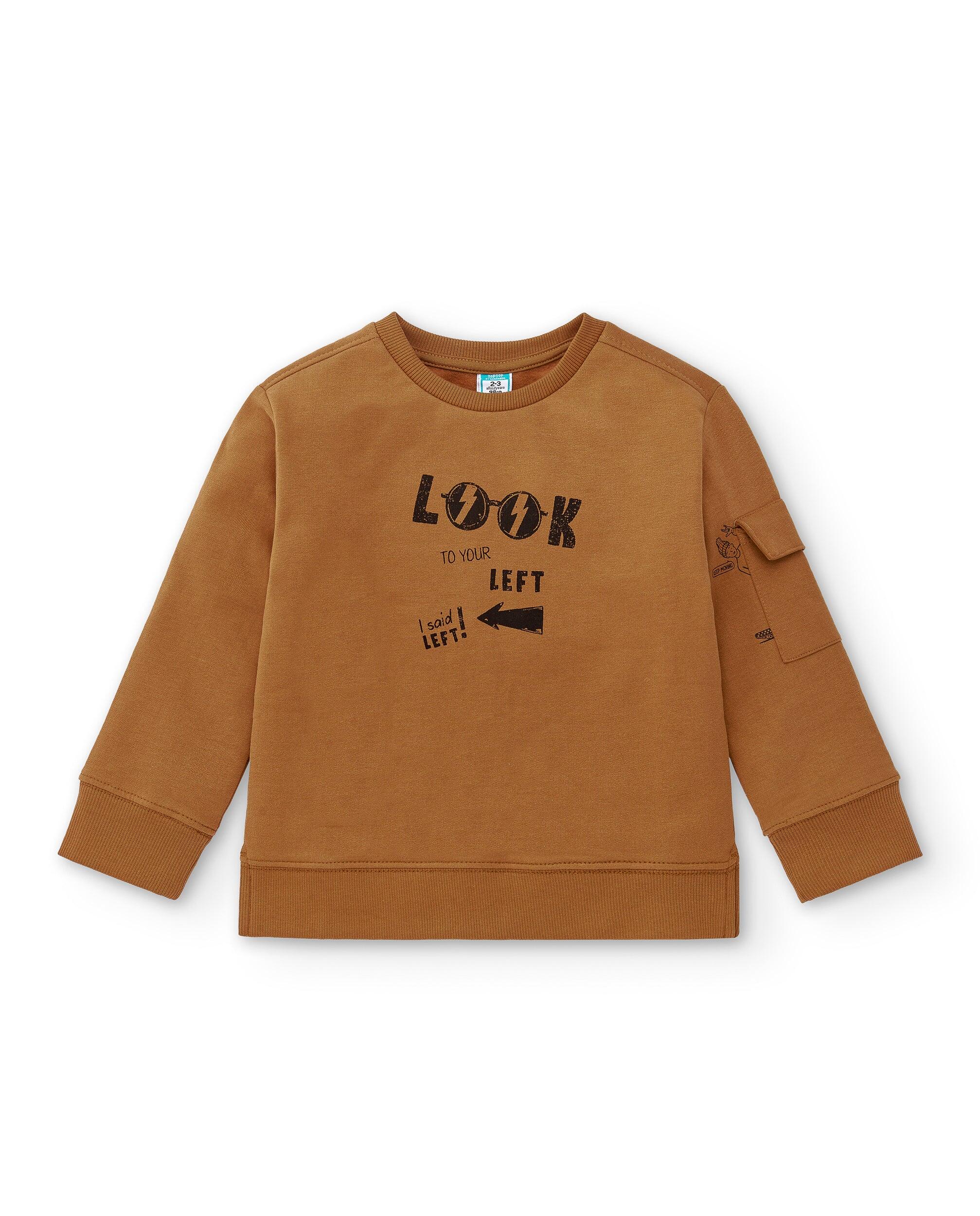 Moletom marrom infantil 2/3