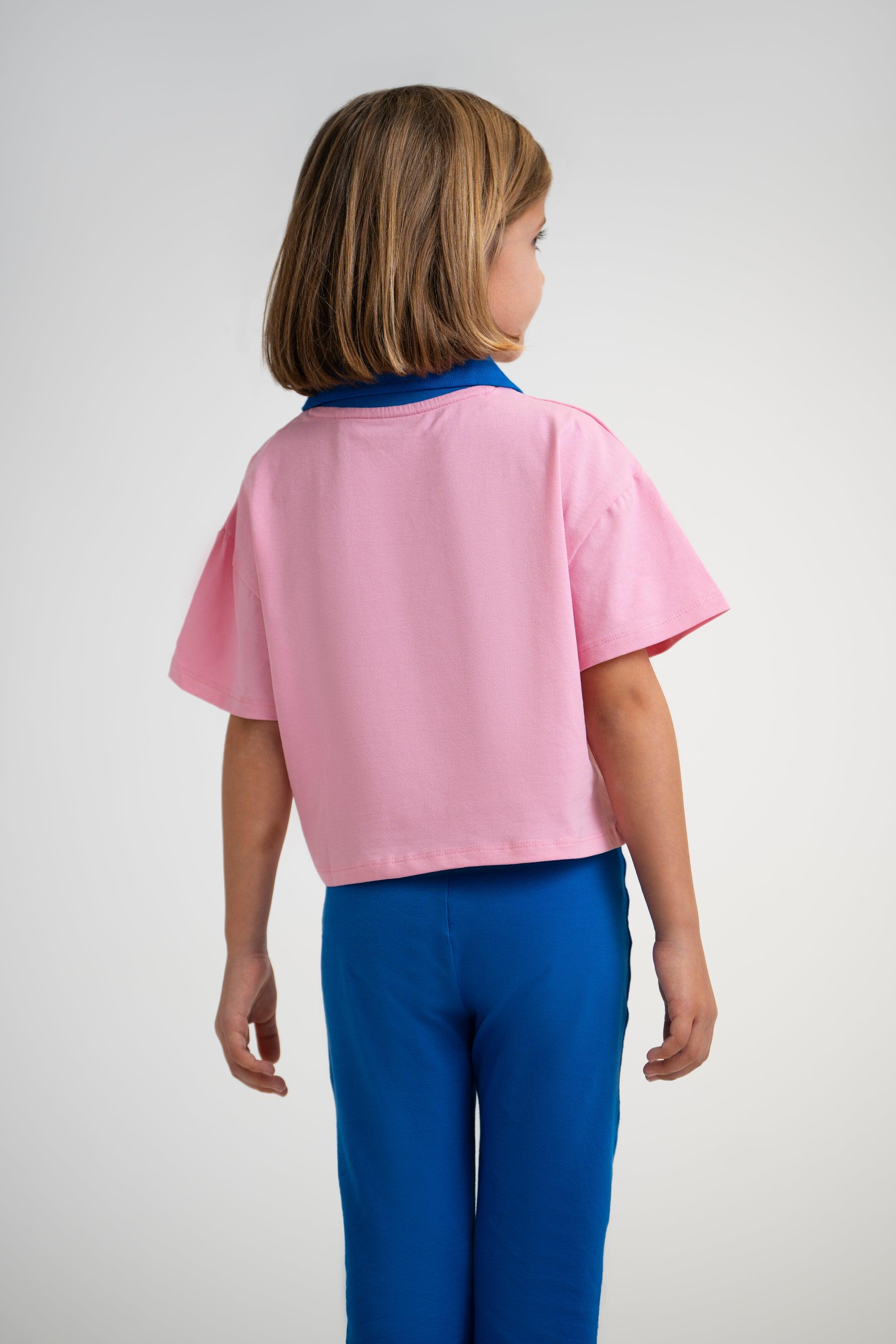 Camiseta rosa con cuello azul - Cádiz CF 2/2