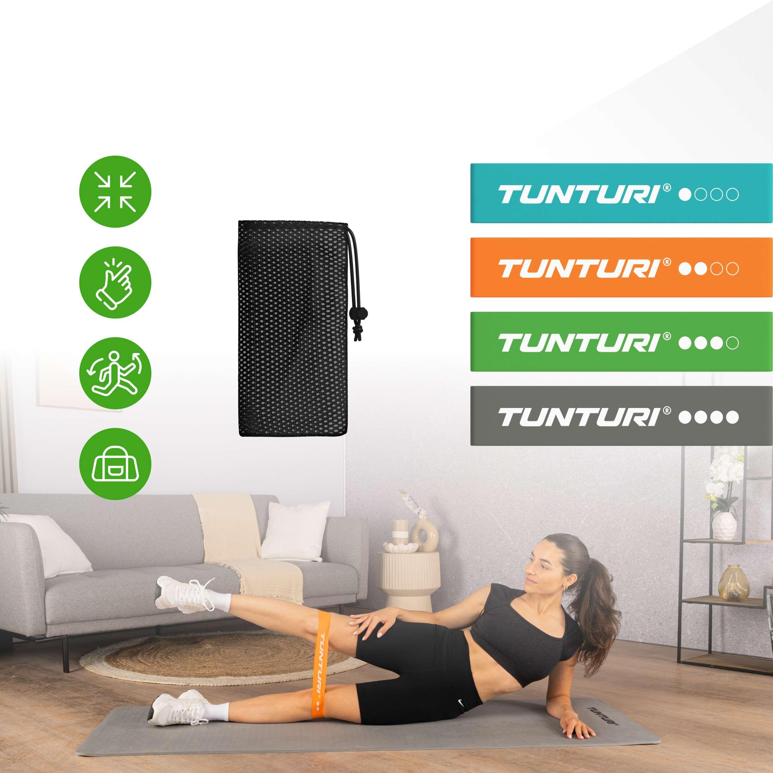 Set 4 Bande di Resistenza – Mini Power Band – Elastico Fitness – Allenamento 2/7