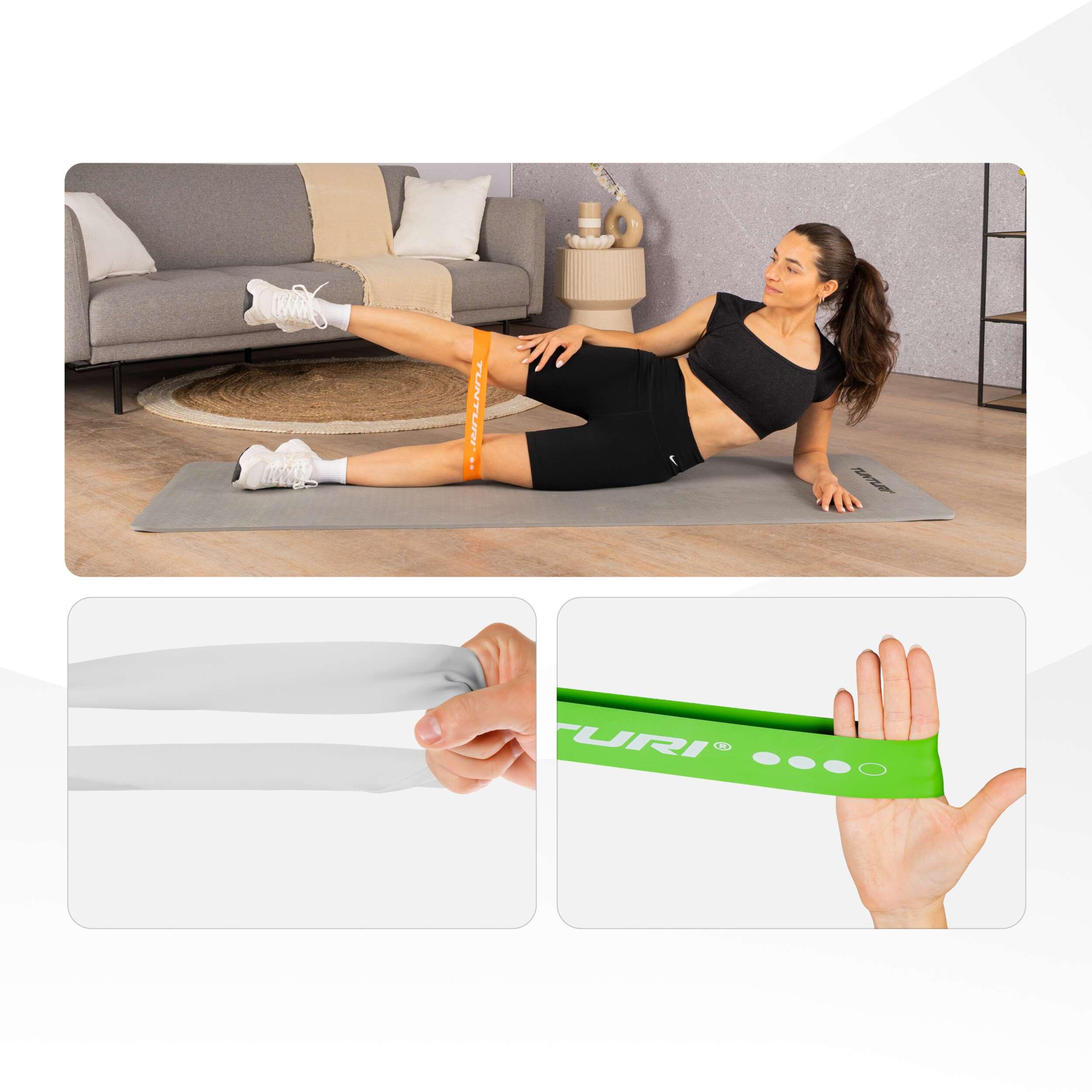 Set 4 Bande di Resistenza – Mini Power Band – Elastico Fitness – Allenamento 5/7