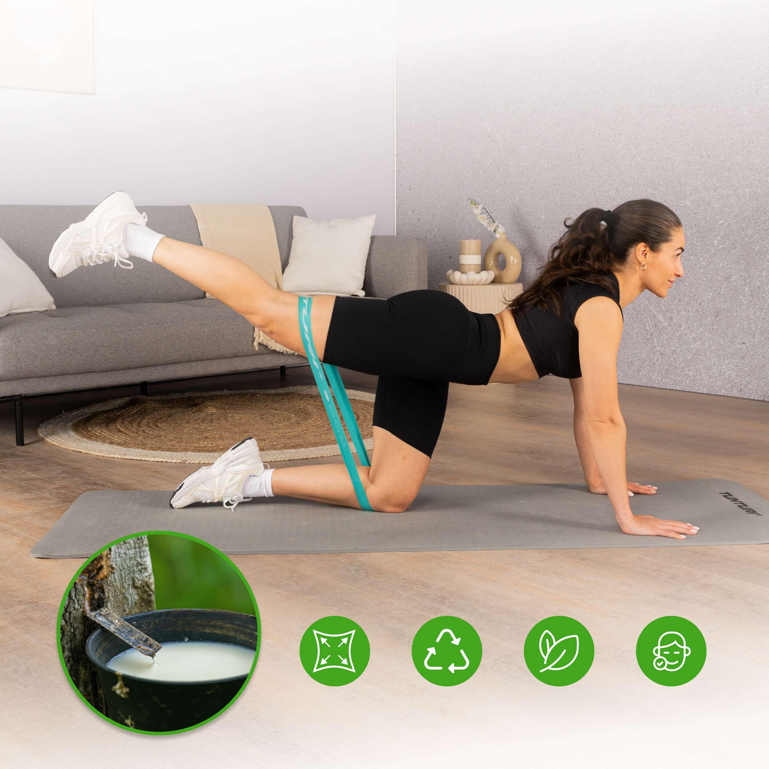 Set 4 Bande di Resistenza – Mini Power Band – Elastico Fitness – Allenamento 4/7