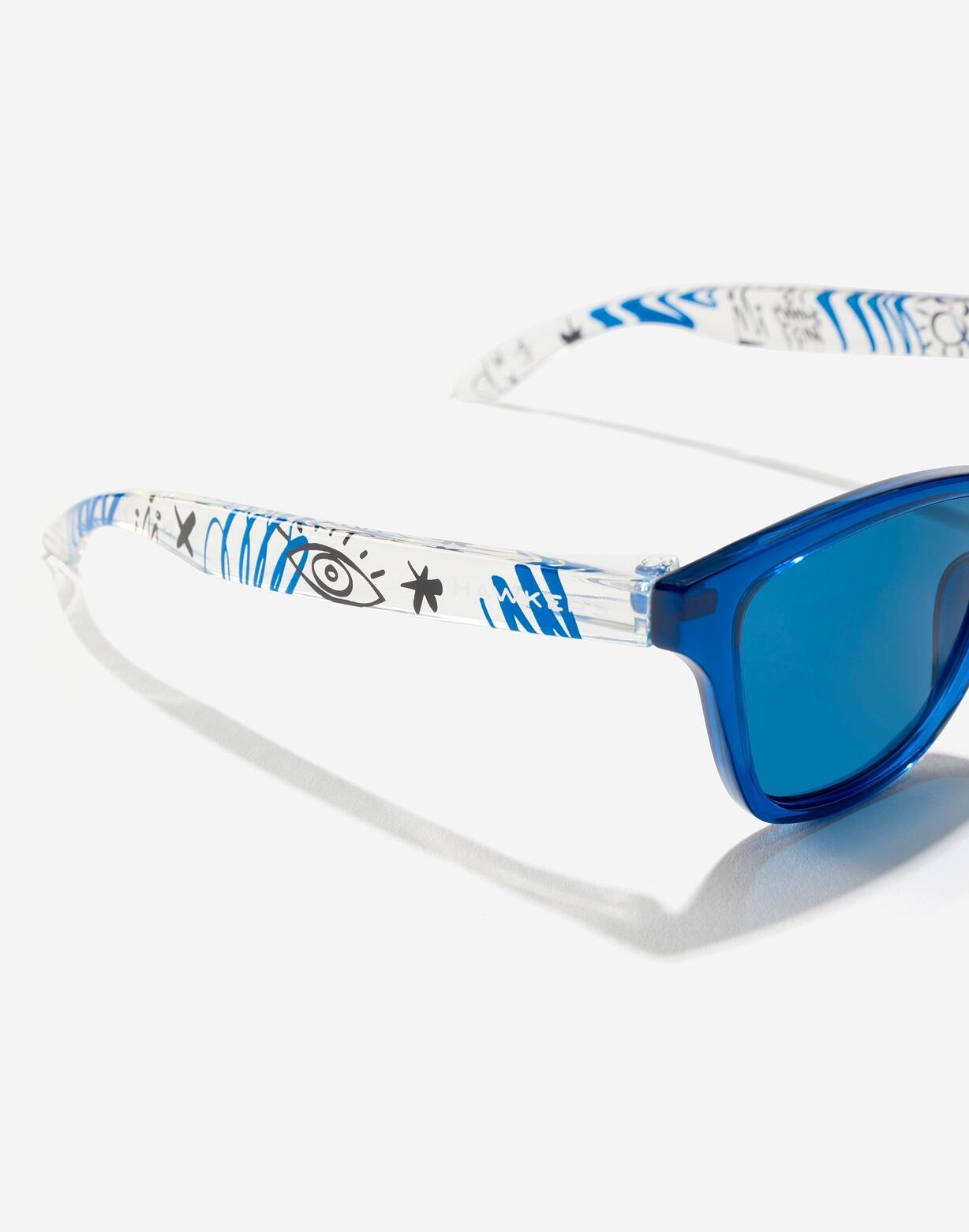 HAWKERS - Zonnebril voor kinderen ONE KIDS - NAVY BLUE OCEAN 5/6
