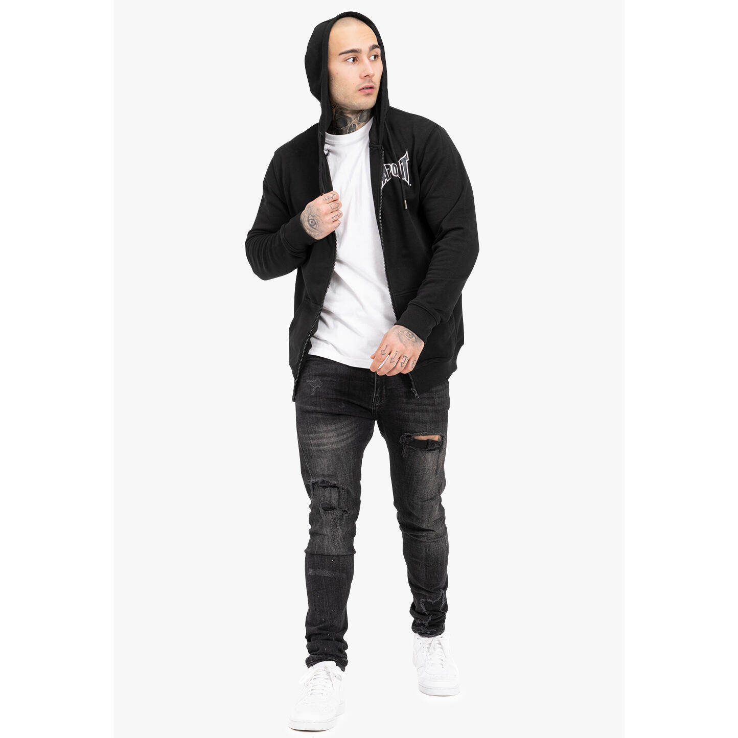 Felpa con cappuccio zip, taglio regolare Tapout Octagon 3/5