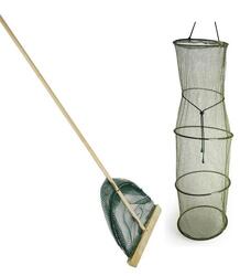 Épuisette à crevettes XL avec filet de conservation