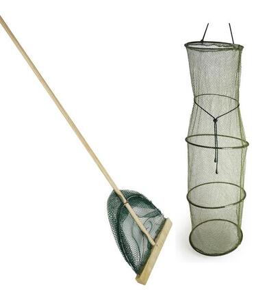 Épuisette à crevettes XL avec filet de conservation