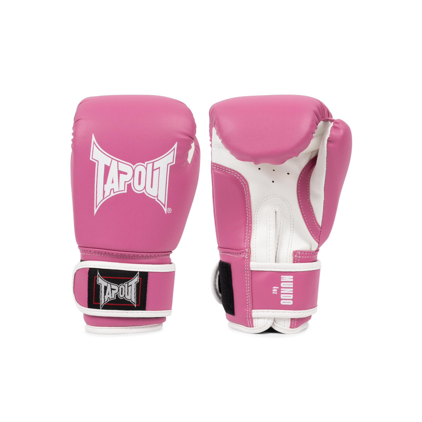 Tapout - Gants De Boxe En Cuir Artificiel Enfant Tapout Mundo - Gants De Boxe - Blanc|rose - 6 Oz - Decathlon