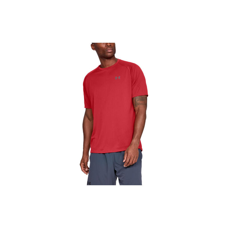 Tricou alergare 1326413600 cu mânecă scurtă roșu bărbătesc