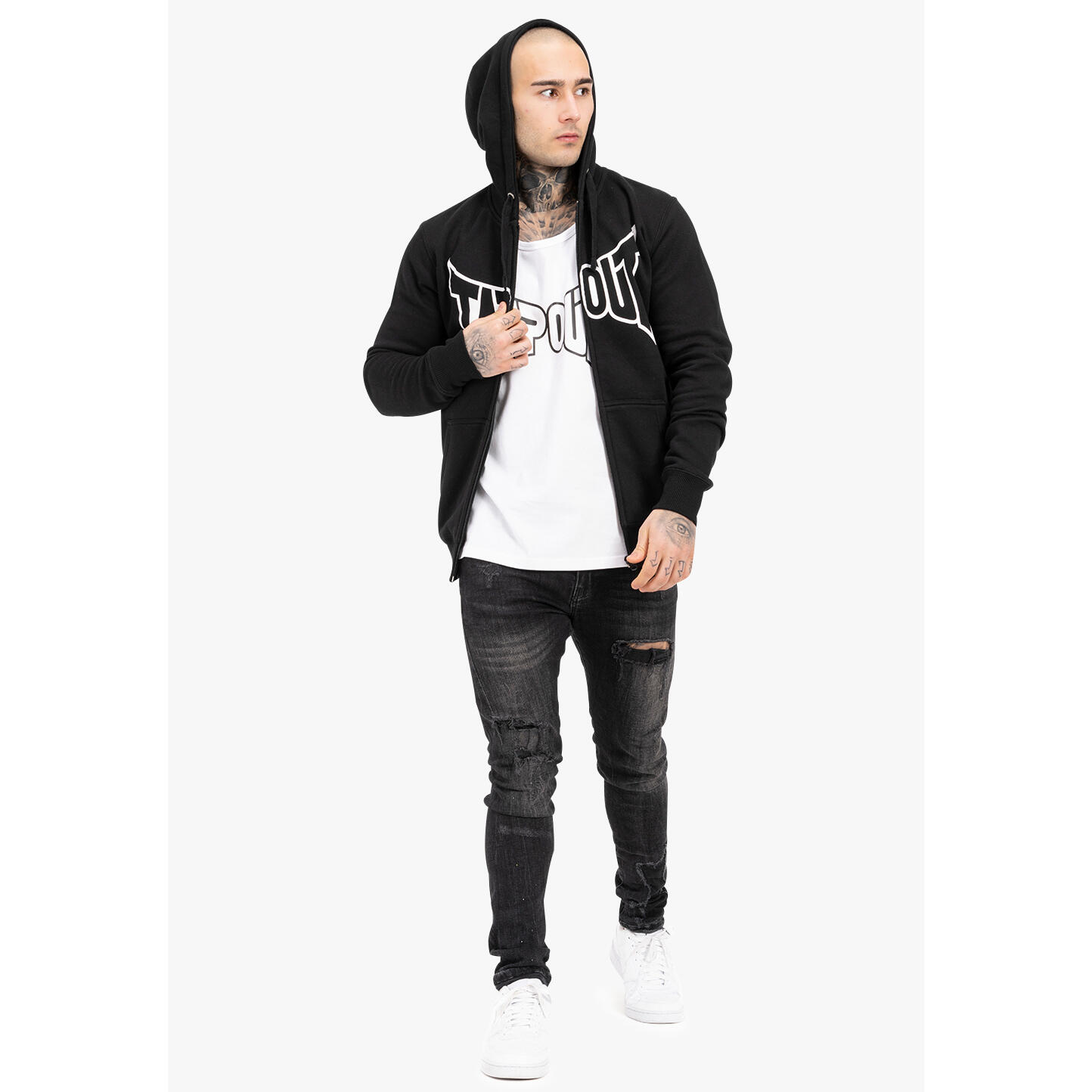Felpa con cappuccio zip regolamentare Tapout Marfa 2/5