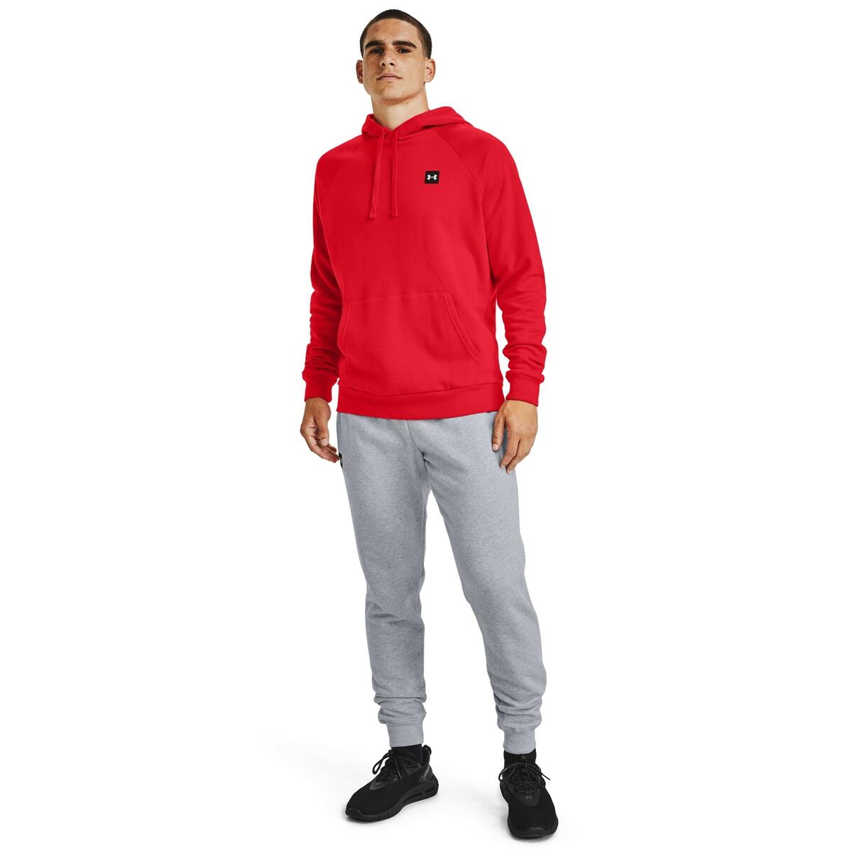 Capuche Under Armour Rival Fleece, Rouge, Hommes 3/5