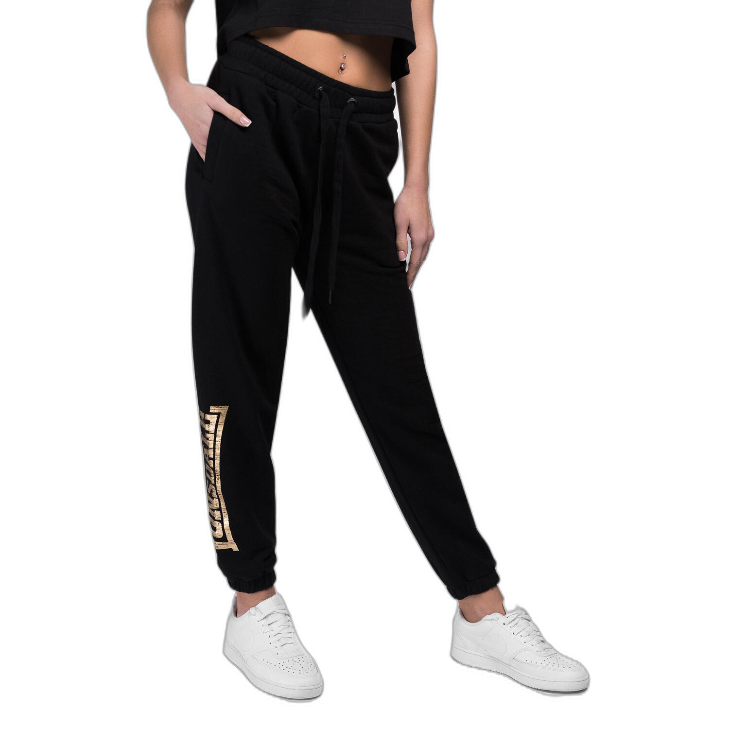 Lonsdale - Pantalon De Jogging Femme Lonsdale Kerrysdale - Pantalons - Jaune|noir - S - Decathlon