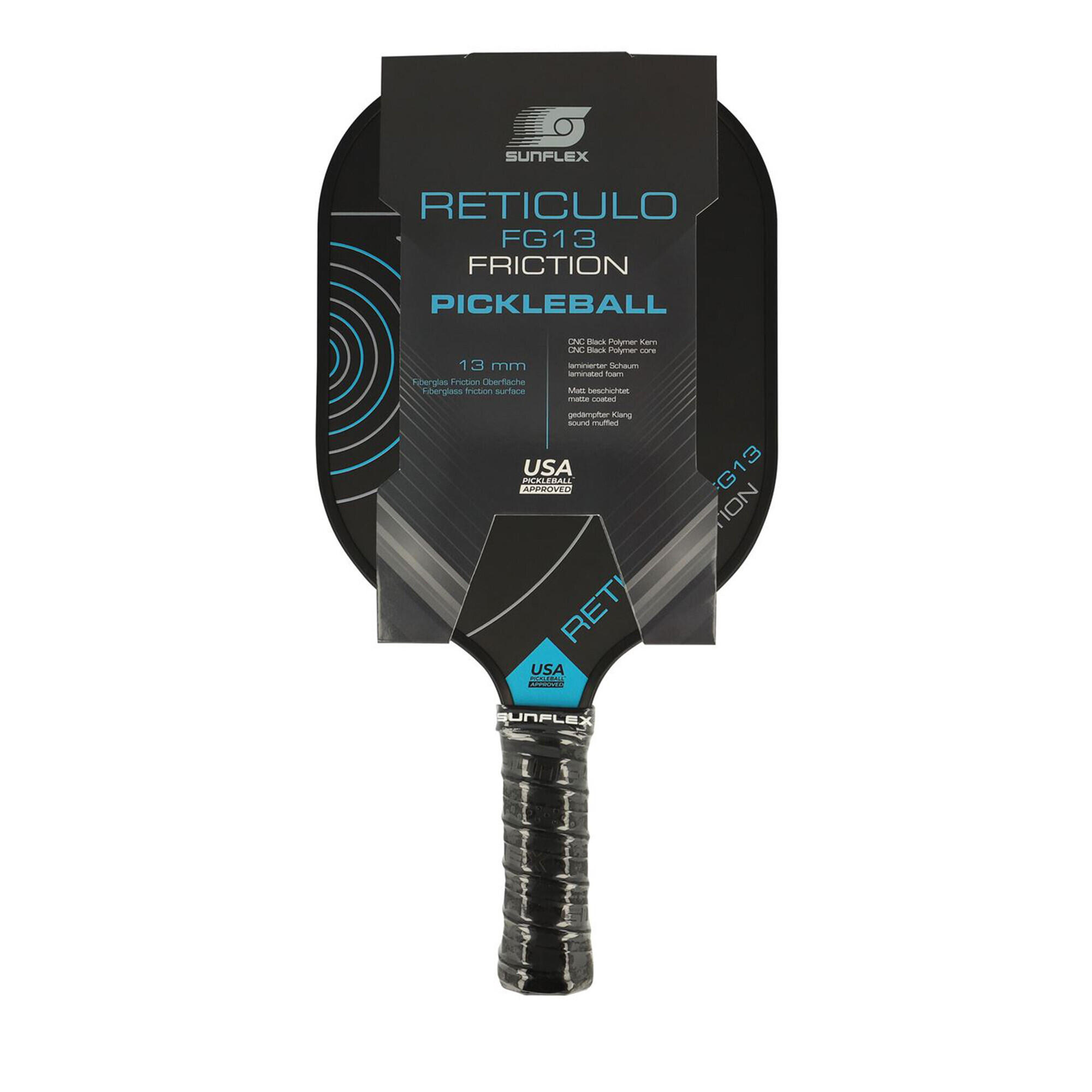 Sunflex Racket Pickleball racket van gegoten glasvezel Friction sunflex FG13 | Decathlon