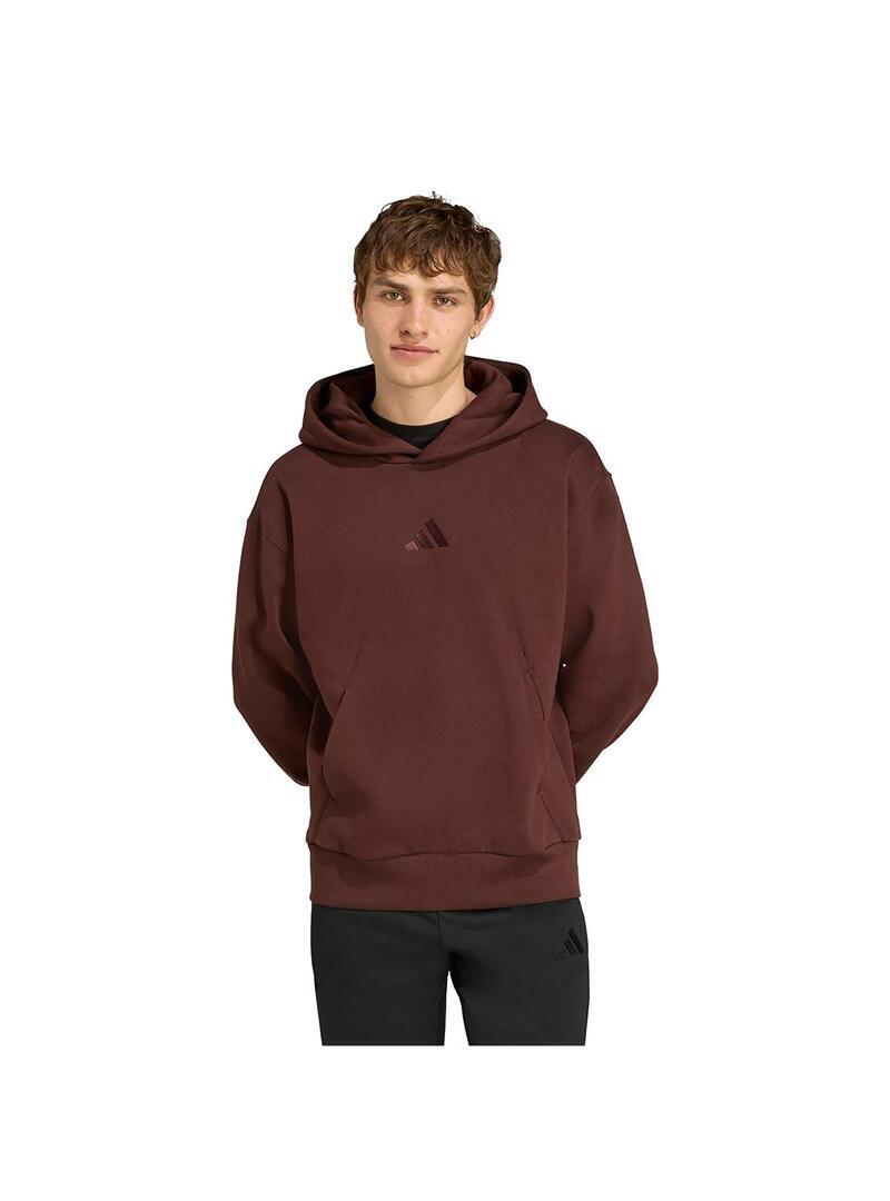 Sweatshirts polaires pour homme Adidas All szn Marron 2/6