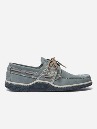 Chaussures bateau homme GLOBEK Orange / Navy.