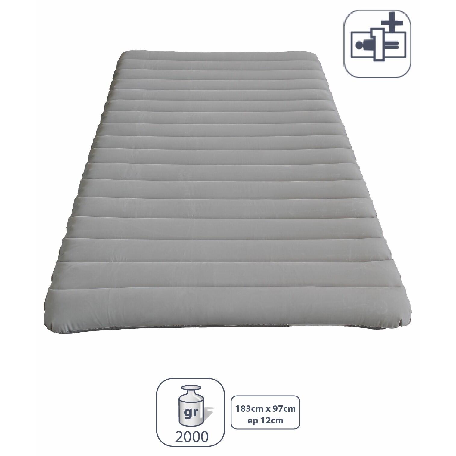 Elementerre - Tapis De Sol 1 Place Confort Élémenterre Locarno - Matelas Gonflable - Beige - Decathlon