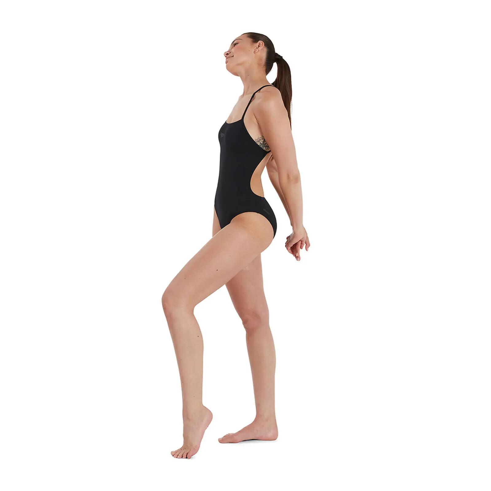 Maillot de Bain 1 Pièce Femme Speedo Eco+ Thinstrap Noir 6/7