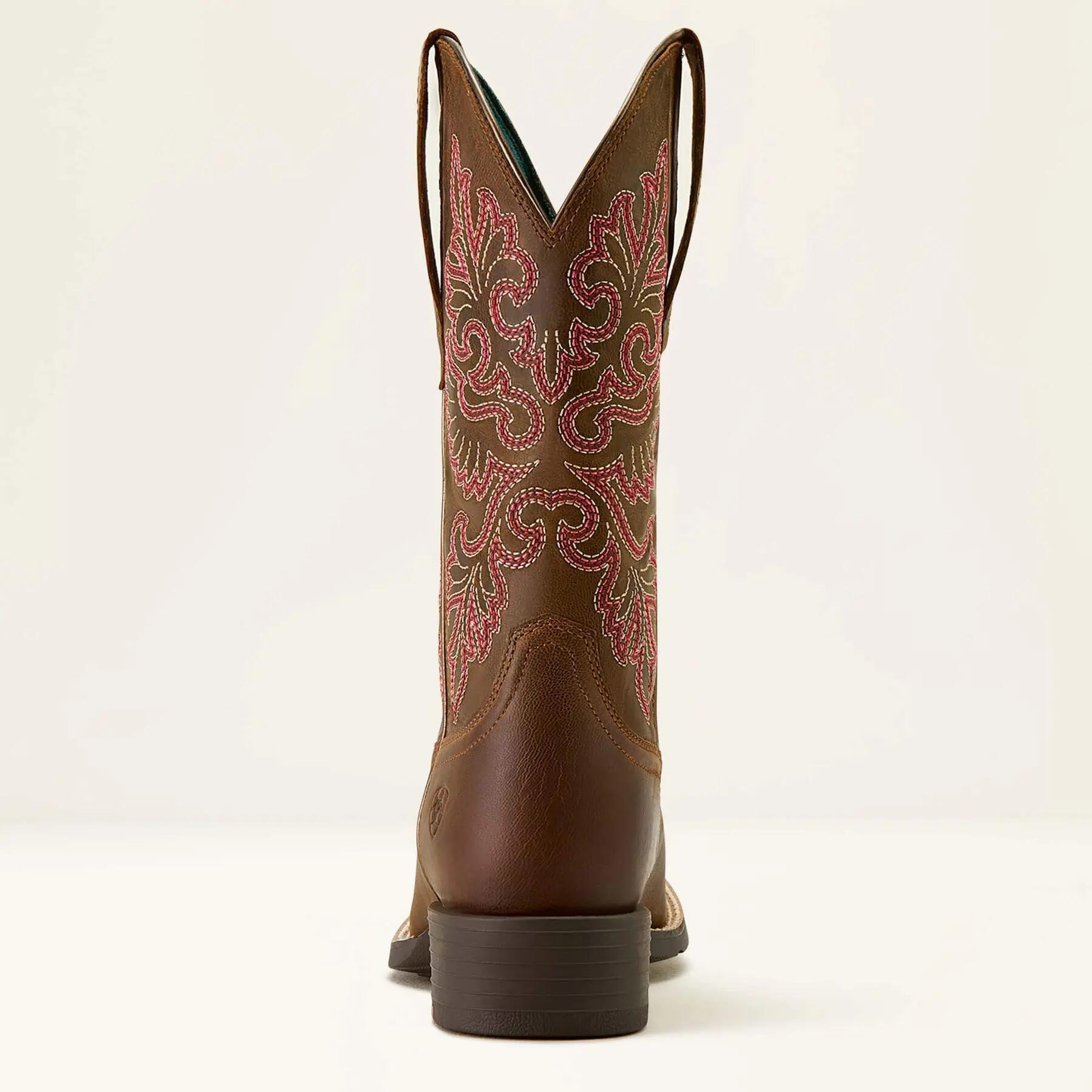Bottes western femme Ariat Round Up Wide Square Toe StretchFit 3/5