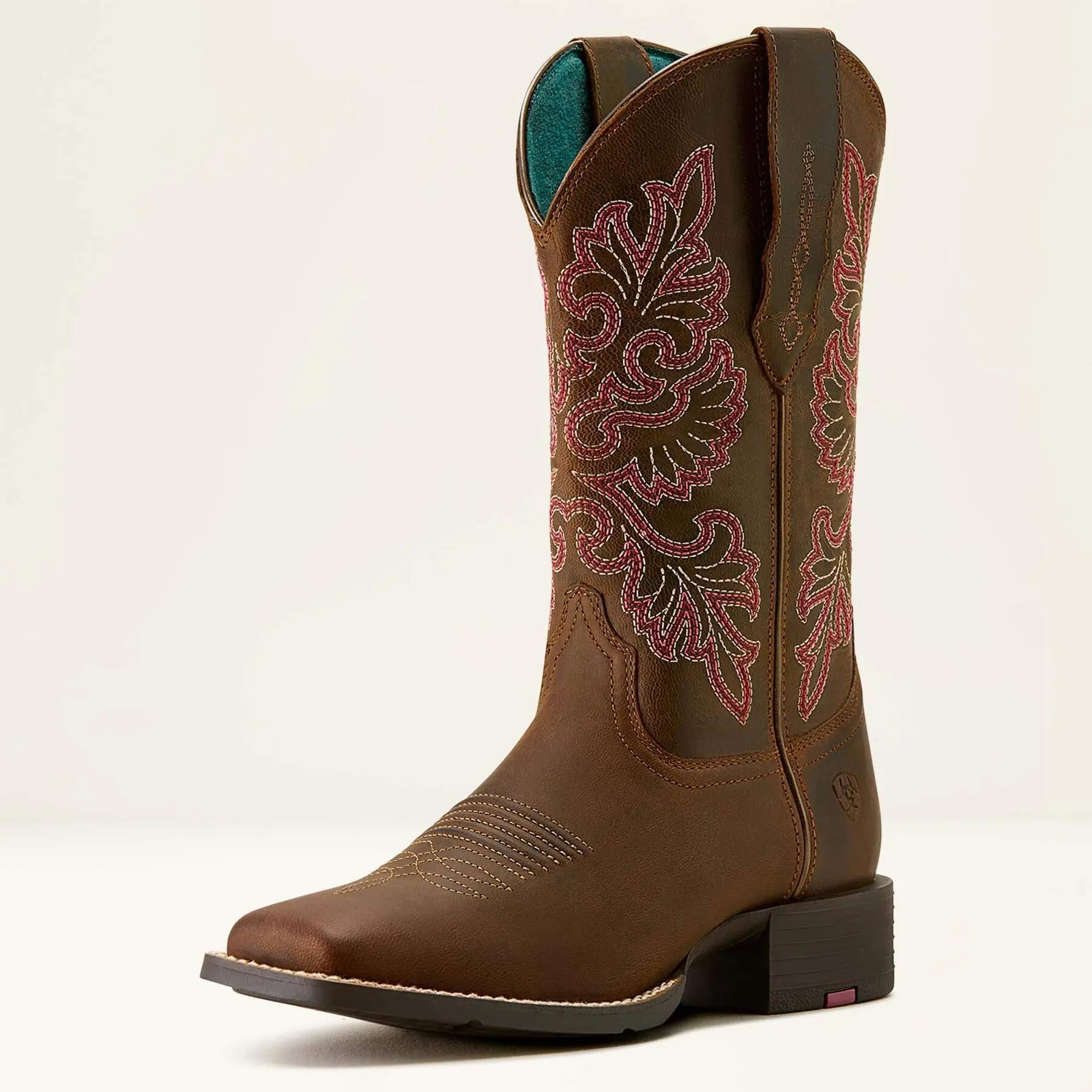 Bottes western femme Ariat Round Up Wide Square Toe StretchFit 2/5