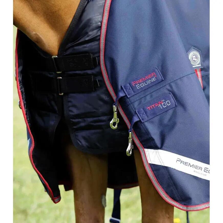 Outdoor horse blanket with neck cover Premier Equine Titan Trio Complete 4/5