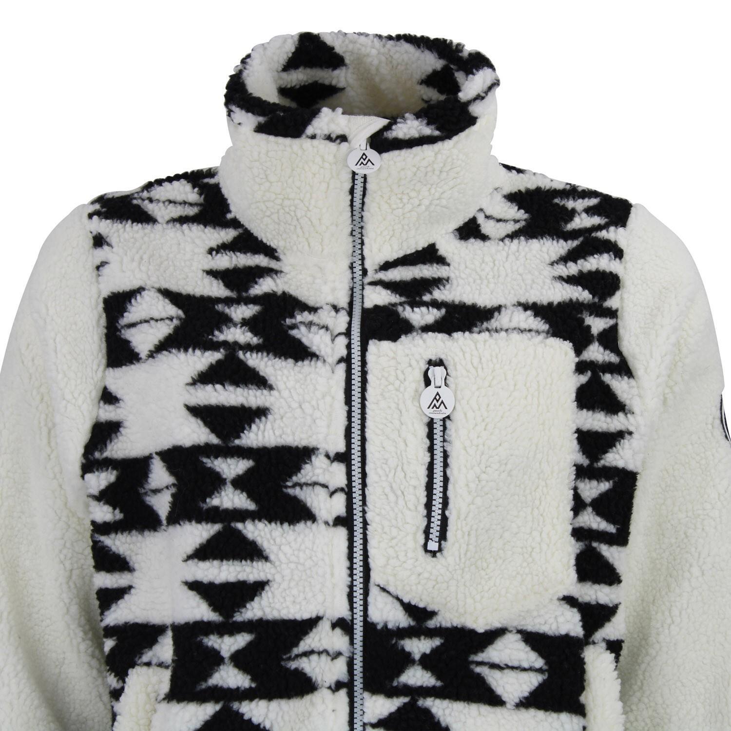 Felpa con zip e tasca sul petto donna Peak Mountain Sherpa 350G 3/3