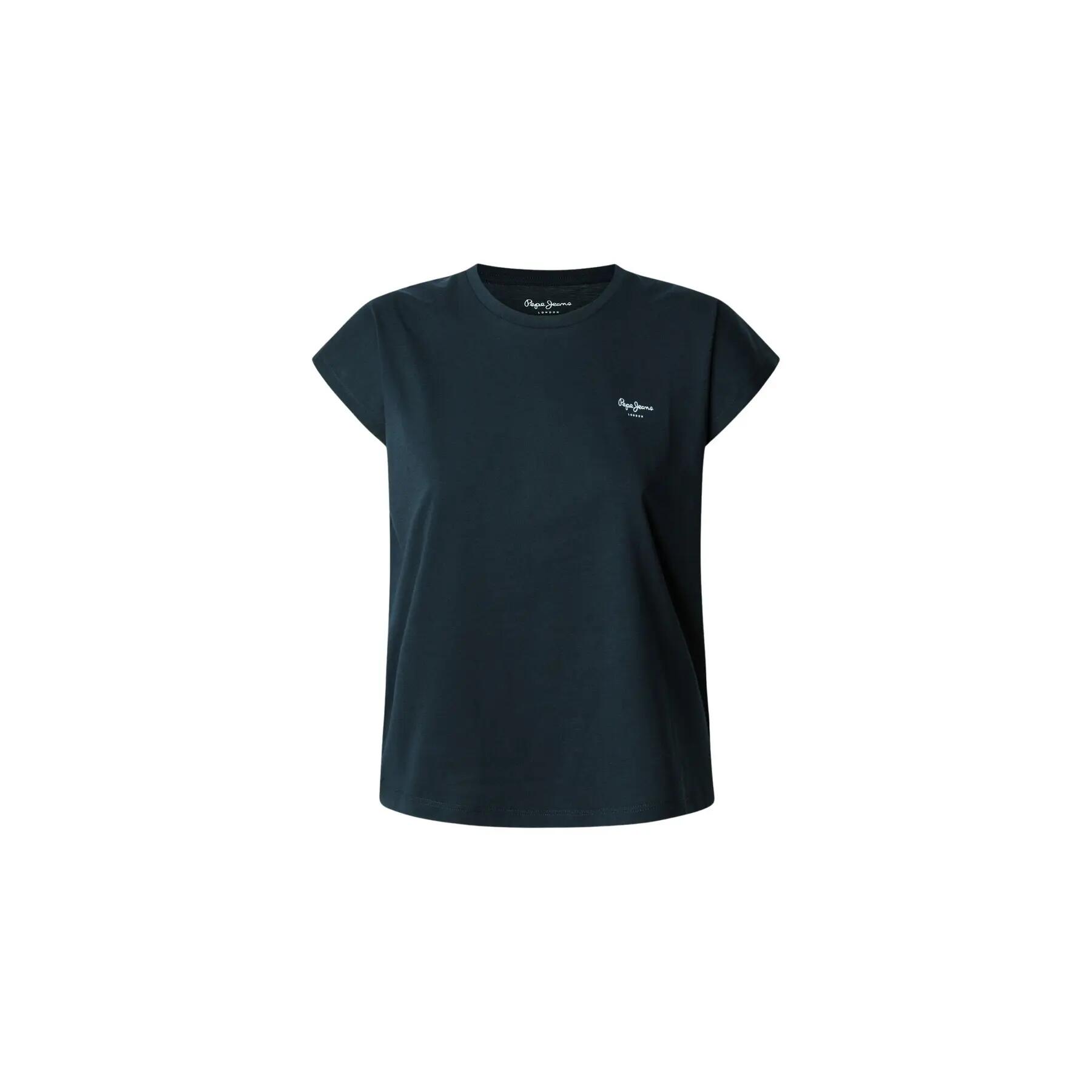 Pepe Jeans - T-shirt Femme Pepe Jeans Blooma - T-shirt Manches Courtes - Bleu - Decathlon