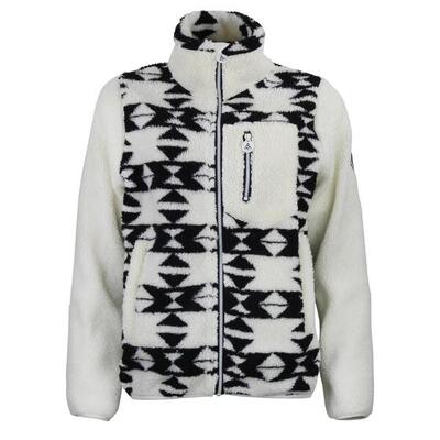 Dames fleece met rits en borstzak peak mountain sherpa 350g