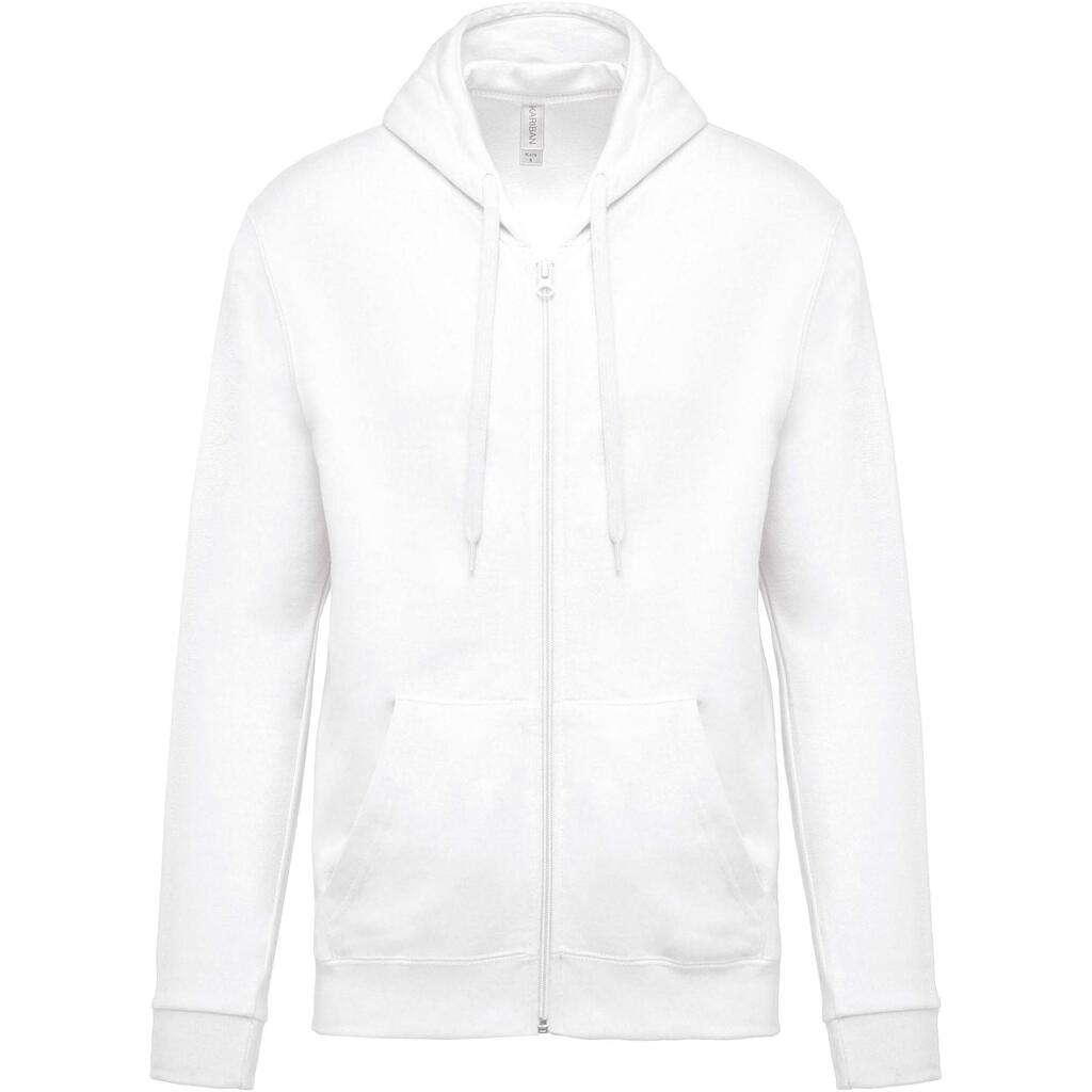 Hooded sweatshirt with zip Kariban Molleton
