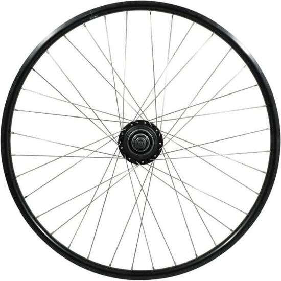 Roue arrière alu double paroi moyeu rayons inox P2R Er20 Nexus 7V Disc Centerloc