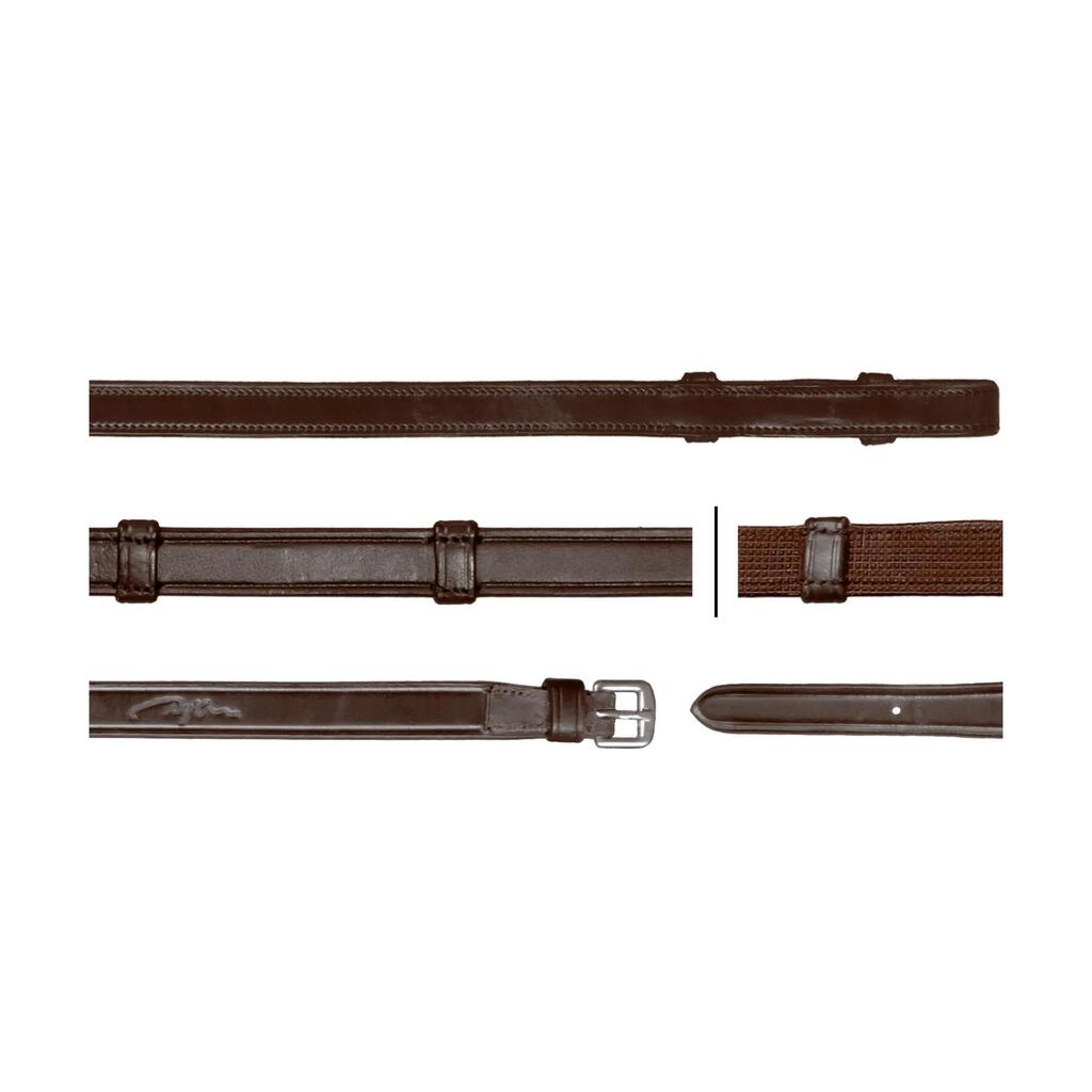 Leather horse reins Dy'on Hunter Grip 5/8