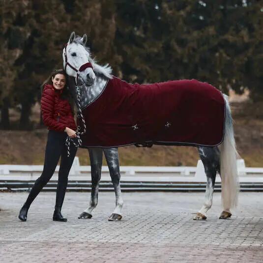 Licol pour cheval avec matelassage en polaire Horze Kiel 4/4