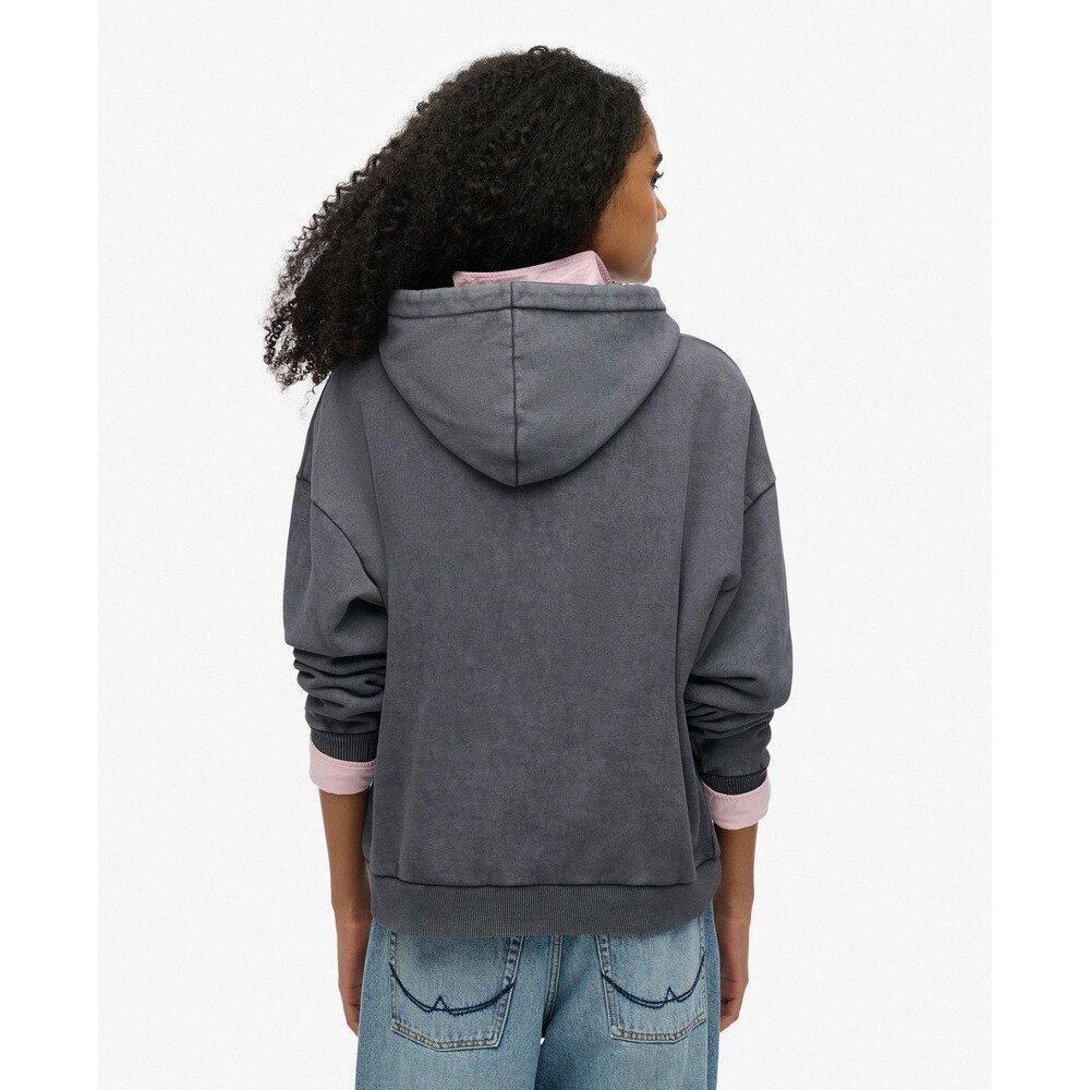 Fémes fényes kapucnis pulóver Superdry Vintage Logo 4/6
