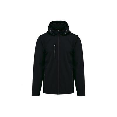 3-laags hoodie met afneembare mouwen kariban softshell