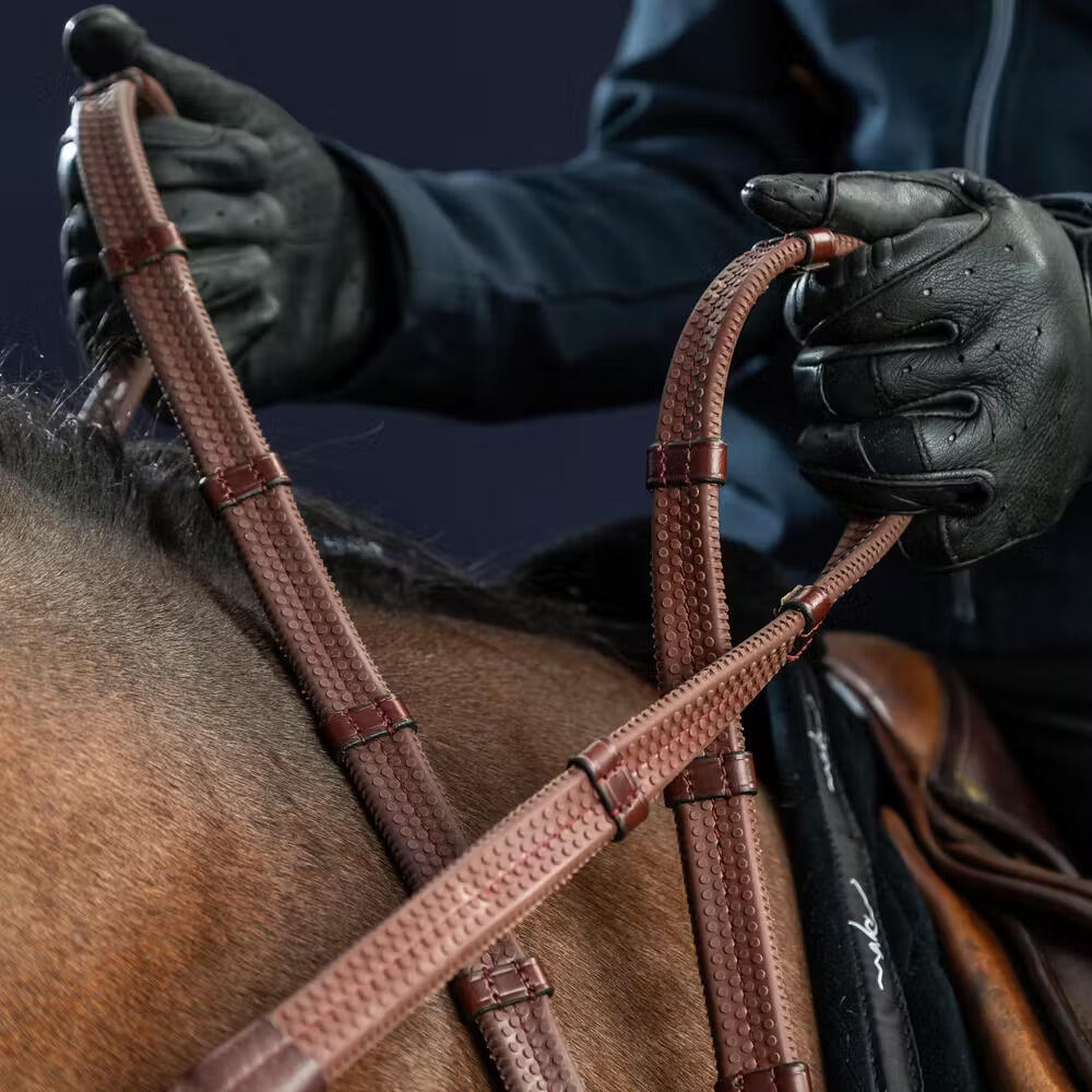 Cinghie per cavallo in gomma con fibbie Dy'on New English Collection 1/2" 2/2