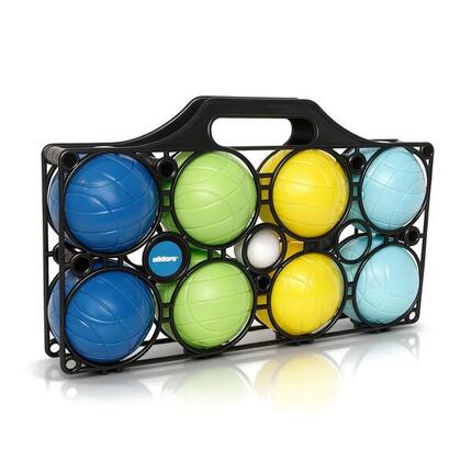 Boccia Set 9-teilig – buntes Wurfspiel für Kinder ab 3 Jahren mit Tragekorb