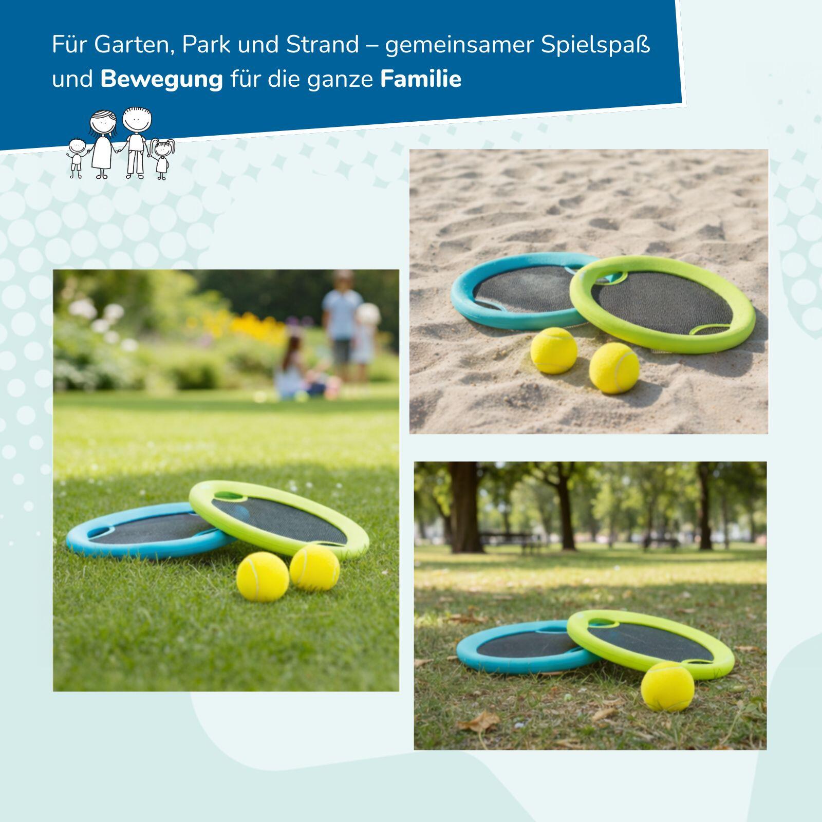 2 in 1 Beachball & XL Wurfscheibe - Strandspiel-Set für Kinder ab 5 Jahre 5/7