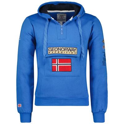 GEOGRAPHICAL NORWAY Bluza GYMCLASS ROYAL BLUE EO DB MEN 100 Sneakers Blue