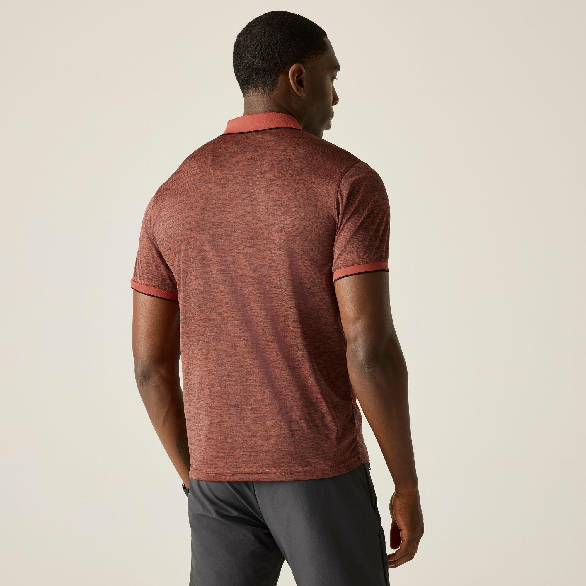 Polo Manches Courtes de Randonnée Homme Regatta "Remex II" L Orange 2/7