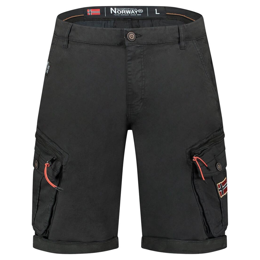 GEOGRAPHICAL NORWAY Bermudy PARENTO BLACK DB MEN 317 Sneaker Schwarz 3/3