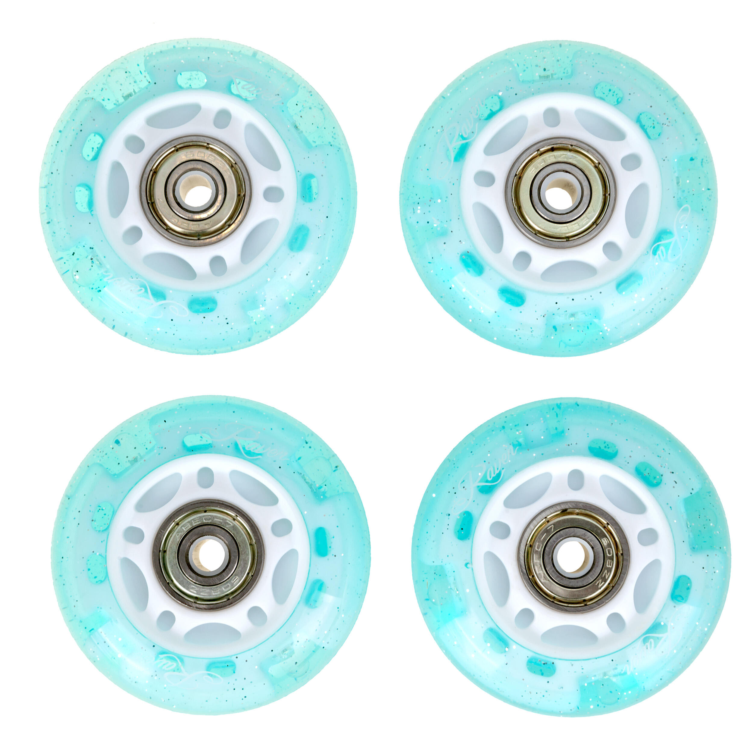 8 ruedas LED luminosas + rodamientos para ruedas Zoya PU 5/5