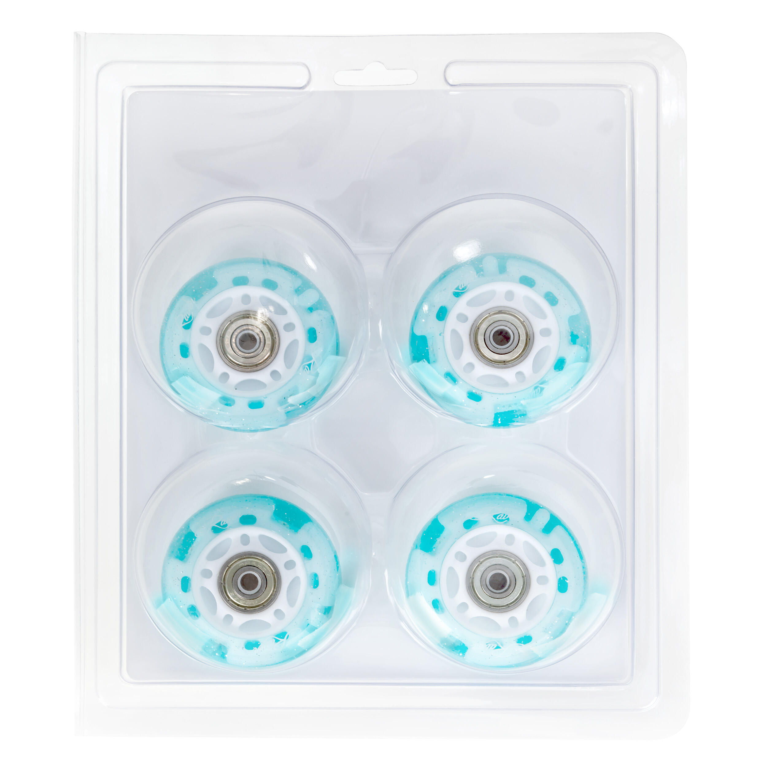 8 ruedas LED luminosas + rodamientos para ruedas Zoya PU 4/5